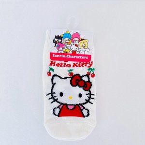 Hello Kitty White Kids Girls No Show Socks 1 Pair